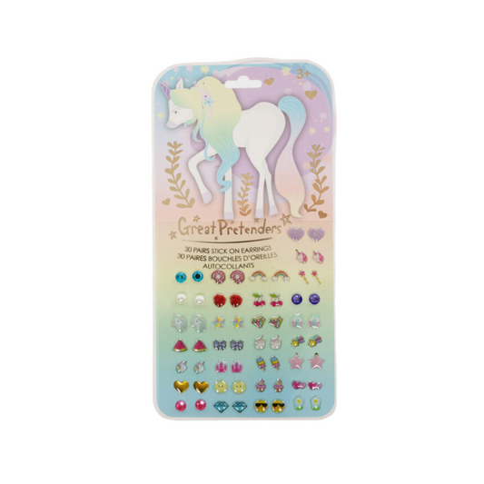 Great Pretenders Whimsical Unicorn Sticker Earrings