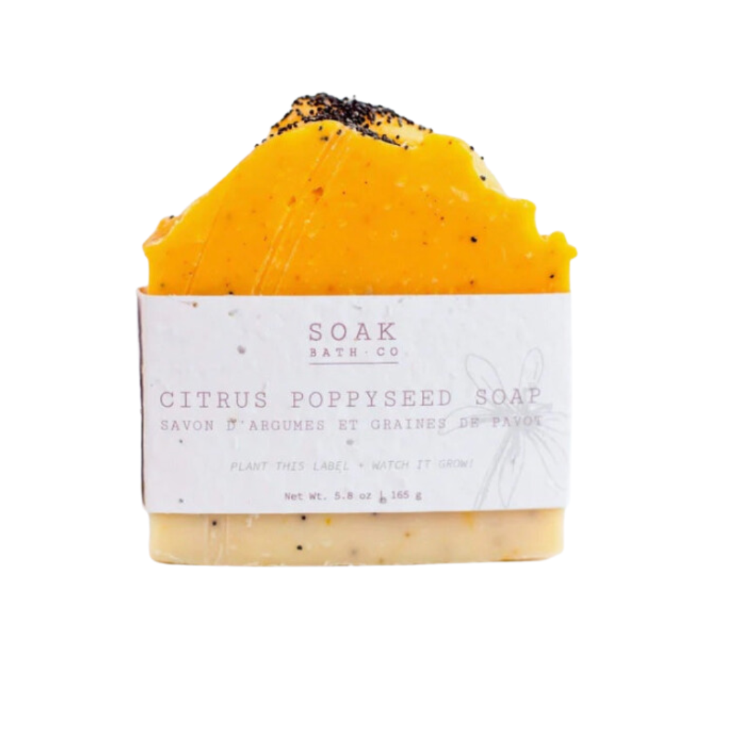 Soak Bath Citrus Poppyseed Soap