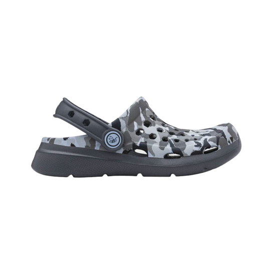 Joybees Active Clog Graphic Grey Camo