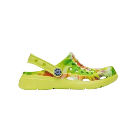 Joybees Active Clog Graphic Citrus Tie Dye