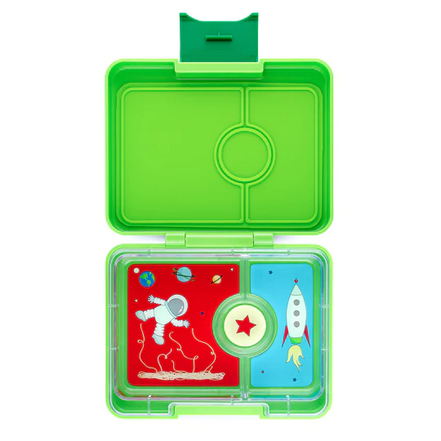 Yumbox 3C Snack Lime Green Rocket Tray