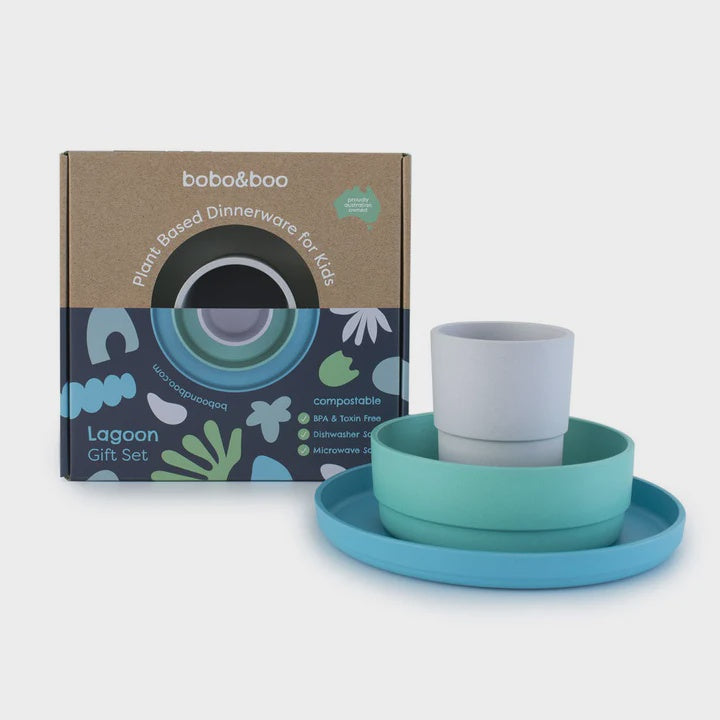 Bobo&Boo Plant Based Dinnerware Lagoon